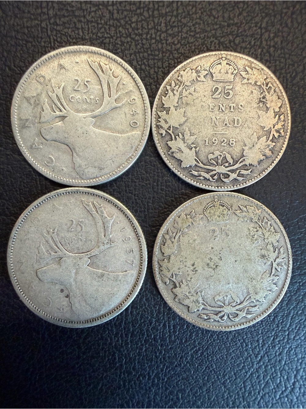 Canadian Silver Quarters Lot | 80% Silver Vintage Coins